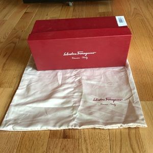 Salvatore ferragamo shoes and 1 dust bag 2 shoes